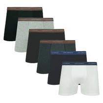 Kit Com 6 Cuecas Boxer Kids Meninos Infantil Algodão com Elastano Lupo Macia Kit Com 6 Cuecas Boxer Kids Meninos Infantil Algodão com Elastano Lupo Macia