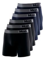 Kit com 6 Cuecas Boxer Mash 710.01 Colorido