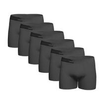 Kit Com 6 Cuecas Boxer Microfibra Up Underwear 436 Sortido