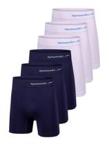 Kit com 6 Cuecas Boxer Speedo 4279 Colorido