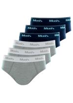 Kit com 6 Cuecas Infantil Slip Mash 193.01