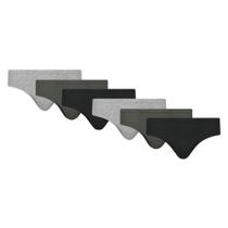 Kit Com 6 Cuecas Lisa Slip Tradicional Básica Adulto Algodão Cotton