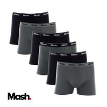 Kit Com 6 Cuecas Mash Boxer Box Masculina De Algodão Cotton