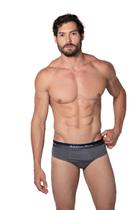 Kit com 6 cuecas slip microfibra active man tradicional