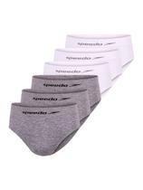 Kit com 6 Cuecas Slip Speedo 4280 Colorido