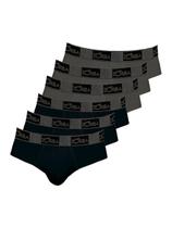 Kit com 6 Cuecas Slip Zorba 716 Colorido