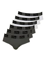 Kit com 6 Cuecas Slip Zorba 716 Colorido