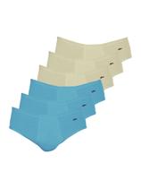 Kit com 6 Cuecas Slip Zorba com Abertura 172 Colorido