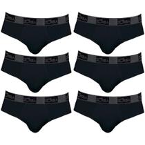 Kit com 6 cuecas zorba slip 0716-1