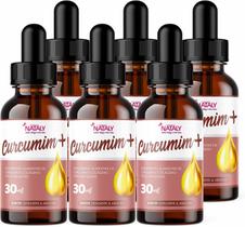 Kit Com 6 Curc+ e Colágeno Tipo II em Gotas 30ml Nataly