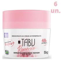 Kit Com 6 Desodorantes Tabu Em Creme Romance 55G - Tabu - Dana