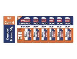 Kit com 6 - Durepóxi Branco Epóxi Loctite 50g Henkel Kit com 6 - Durepóxi Branco Epóxi Loctite 50g Henkel