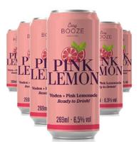 Kit com 6 Easy Booze Lata Vodka+Pink Lemon 269Ml