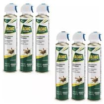 Kit com 6 embalagens de 400ml Inseticida Eficaz Contra Vespas Marimbondos Alcance