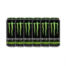 Kit com 6 Energético Zero Açúcar Monster 473ml