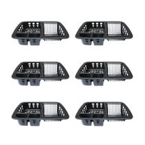 Kit Com 6 Escorredor De Louças E Talheres Preto 3UD Plastic