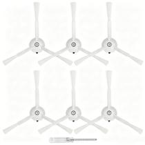Kit com 6 escovas laterais de reposição para aspiradores robô Roborock