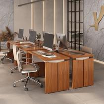 Kit com 6 Escrivaninhas Operacionais em Tamburato Mesa Escritório 1250