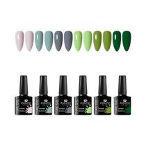 Kit com 6 Esmaltes em Gel Fluorescente Neon - Semipermanente UV/LED