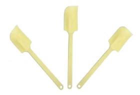Kit Com 6 Espátulas Pão Duro Raspa Sobras Pvc - Grande
