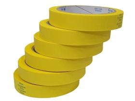 Kit Com 6 Fita Crepe Colorida 18mm X 30m Fitas Adesivas Kit Com 6 Fita Crepe Colorida 18mm X 30m Fitas Adesivas
