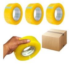 Kit com 6 Fitas Adesivas Durex Transparente embalar caixa Kit com 6 Fitas Adesivas Durex Transparente embalar caixa
