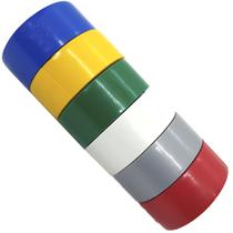 Kit com 6 Fitas Isolantes Coloridas de 5 Metros para Cabos Fios Iluminação Elétrica Kit com 6 Fitas Isolantes Coloridas de 5 Metros para Cabos Fios Iluminação Elétrica
