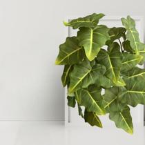 Kit com 6 Folhagem Verde Artificial Caladium Para Vasos Decorativos Kit com 6 Folhagem Verde Artificial Caladium Para Vasos Decorativos