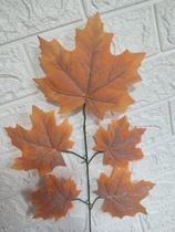 Kit Com 6 Folhas De Outono Canadense Maple Decorativos