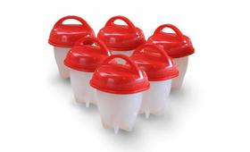 Kit Com 6 Forma Magica Para Cozinhar Ovos Fit Água Silicone