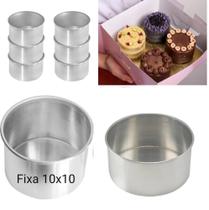 Kit com 6 formas bento cake alta 10cm