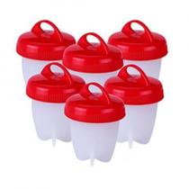 Kit Com 6 Formas Copo Silicone Para Ovo Cozinha Fogão