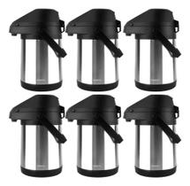 Kit Com 6 Garrafas Térmica De Inox 2,5 Litros Chacal Kit Com 6 Garrafas Térmica De Inox 2,5 Litros Chacal