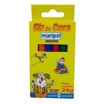 Kit Com 6 Giz De Cera Maripel Kit Com 6 Giz De Cera Maripel