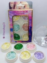 Kit com 6 Glitter Madre Pérola - Helen Color
