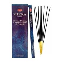 Kit com 6 Incensos Indianos de Mirra Aromatização e Espiritualidade