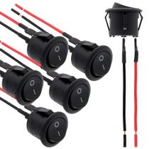 Kit com 6 Interruptores Rocker 12V ON/OFF com Instalação Fácil