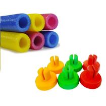 Kit Com 6 Isotubos 6 ponteiras P/ Cama Elástica