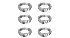 Kit com 6 kg de arame liso galvanizado - bwg14-2,11mm - jst