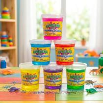 Kit com 6 Kimeleka Oceano Slime Massa de Modelar com Surpresa 180g