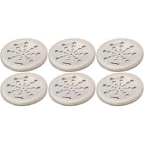 Kit com 6 kimetais gr000003 grelha inox 430 redonda 15cm abre/fecha a430 gre Kit com 6 kimetais gr000003 grelha inox 430 redonda 15cm abre/fecha a430 gre