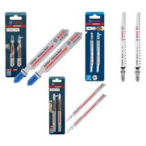 Kit com 6 Lâminas Originais Bosch Expert para Serra Tico-Tico - 2x 367XHM - 2x T118AHM - 2x T308B
