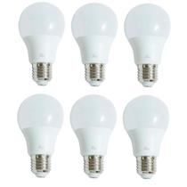 Kit com 6 Lâmpadas Led 9W Kian Branca Bivolt Kit com 6 Lâmpadas Led 9W Kian Branca Bivolt