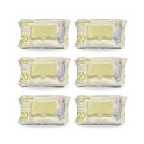 Kit Com 6 Lenços Umedecidos Recém Nascido de 120 Unidades Marigold Baby Kit Com 6 Lenços Umedecidos Recém Nascido de 120 Unidades Marigold Baby