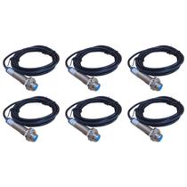 Kit com 6 lukma sensor indutivo lm12-3002pc 6-36vdc (faceado) pnp (37001)