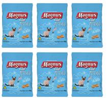 Kit com 6 magnus cat petisco salmão 40g