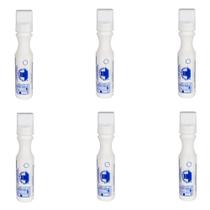 Kit com 6 Marcadores Industriais Varias Cores 3mm 60ml Híbrido BADEN