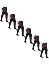 Kit com 6 Meias Calças Fio 80 Opaca Plus Size Loba 5852-001 Kit com 6 Meias Calças Fio 80 Opaca Plus Size Loba 5852-001