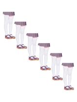 Kit com 6 Meias Calças Infantil Fio 80 Opaca Lobinha 2526-001