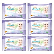 Kit com 6 Meu bebê Soft Toalha Umedecida C50 Hygieline